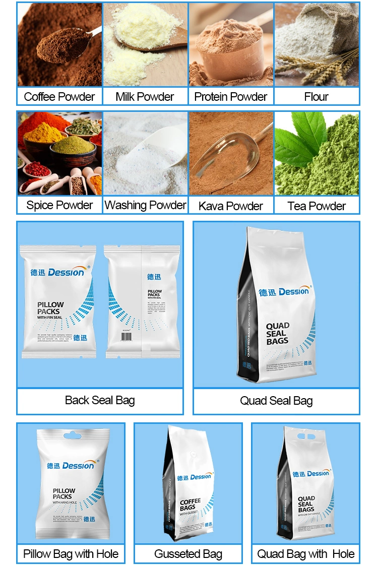 Hot Sales Factory Price High Speed Powder Packaging Machine Flour Detergent Milk Automatic Pouch Washing Powder Packing Machine Spices Powder Masala Powder