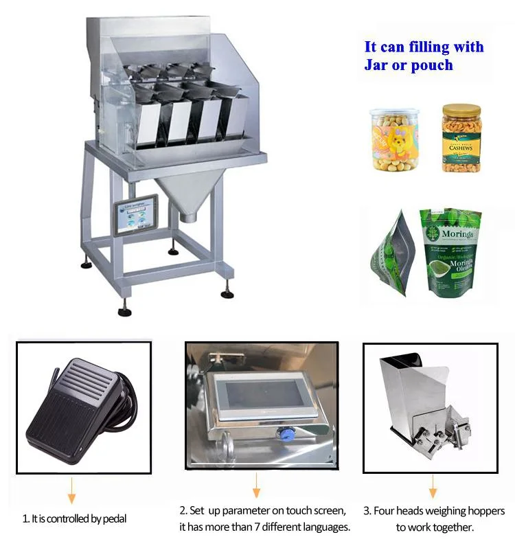 Small Linear Weigher Filling Packing Machine for Nut