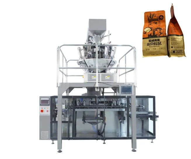 Automatic Food Premade Pouch Doypack Packing Machine Such as Pet Food, Jerky and Dessert