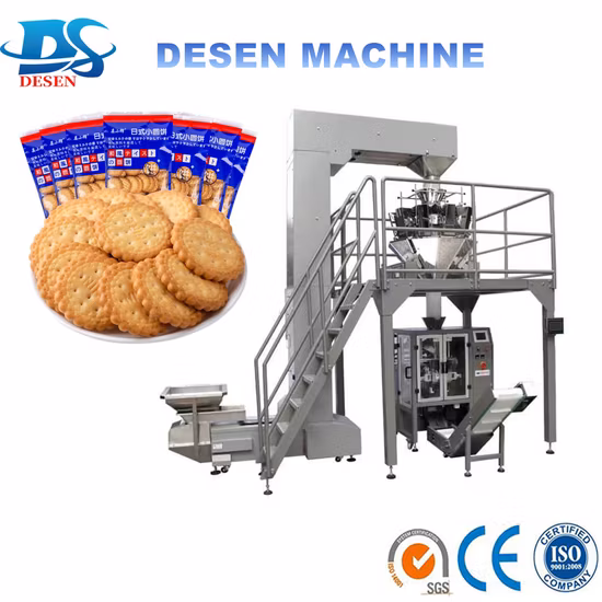 Easy Operate Automatic Vertical Cookies Wafer Biscuit Packing Machine