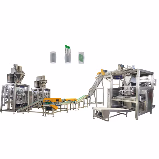 Automatic Pouch Secondary Baling Packing Packaging Machine (Sachets Into Big Pillow/Gusseted bag/PE BAG) for Seeds/Beans/Rice/Detergent Powder