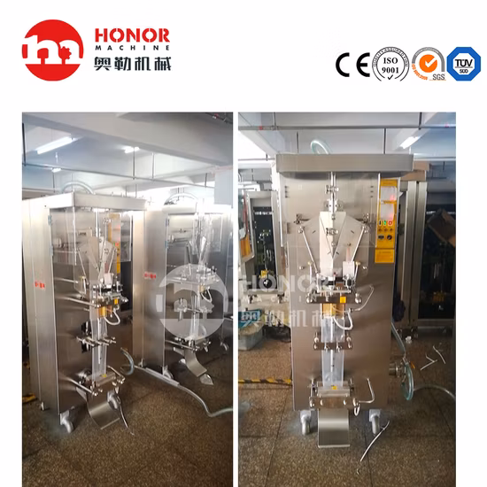 Small Automatic Honey/Ketchup/Sauce/Oil/Liquid/Lotion/Shampoo/Jelly/Liquid Soap/Juice/Tomato Paste Food Sachet Pouch Packaging Packing Filling Sealing Machine