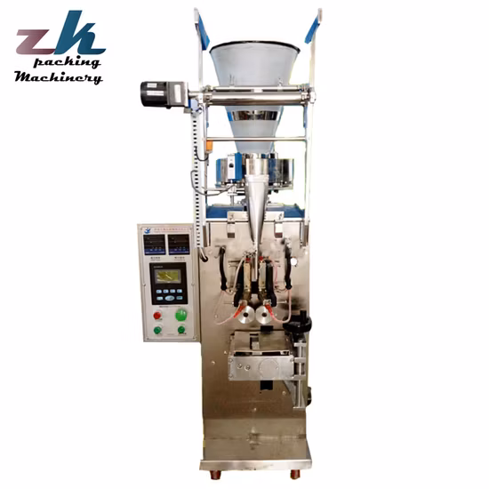 Automatic Vertical Granule Snack Salt/Desiccant/Seed/Spice/Sugar/Popcorn/Coffee/Nuts/Peanut/Legume/Dried Fruit Sachet Food Packing Packaging Filling Machine