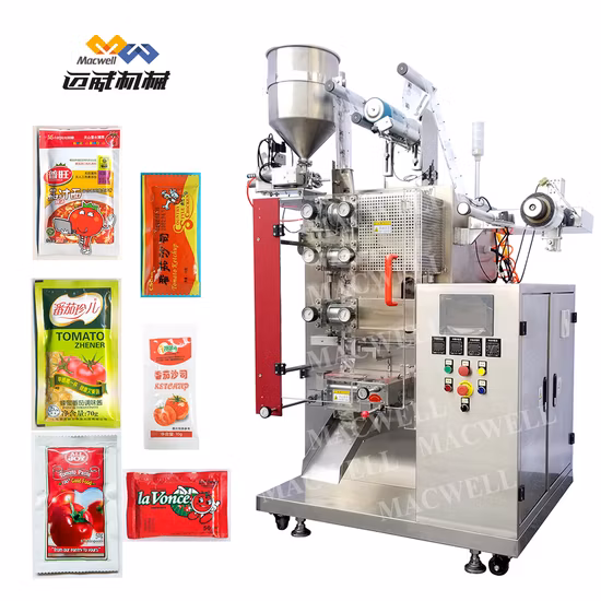 Twin Bag Oil & Powder Pouch Packaging Machine for Instant Noodles Seasoning